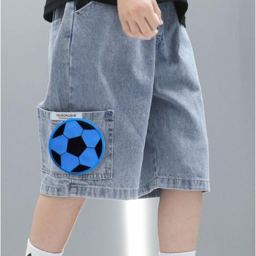 6pcs Children Boys girls school uniform pants soccer patch hot fix stickers sportswear football pattern embroidery cloth stickers ironing patch decals for kids baby hat apparel 